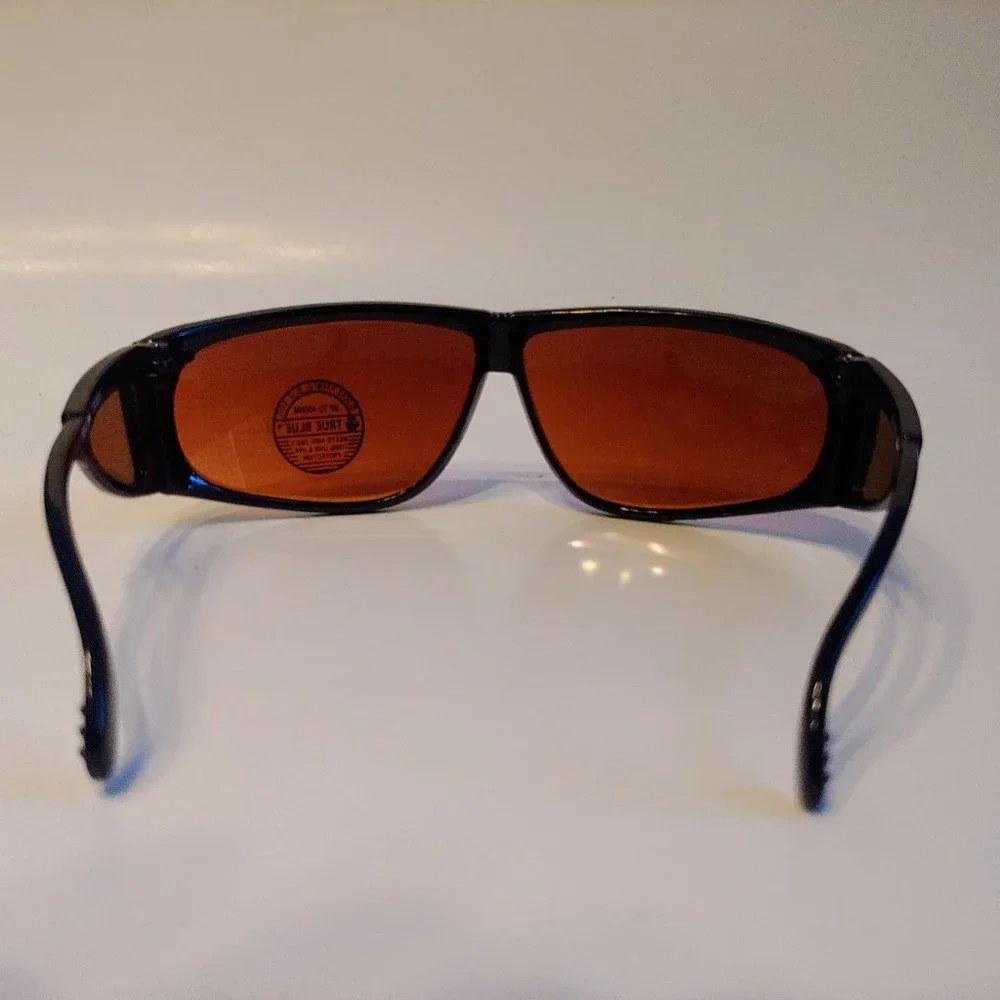 (NWT) Vintage 90's Kids Nylon Sun Wrapper Sports Sunglasses (M.Black)